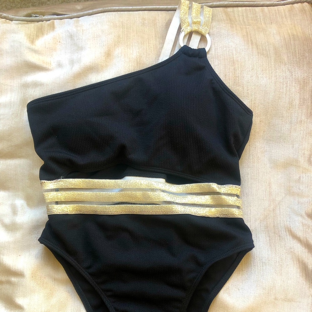 Shein black one piece